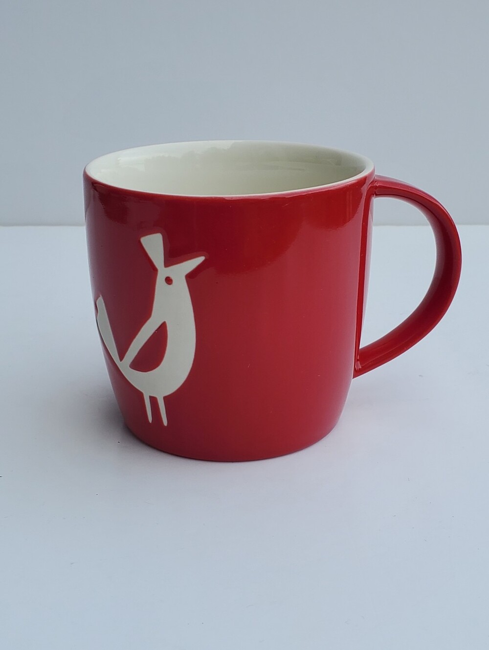 Starbucks 2011 Holiday Red & White Partridge Bird Mug New Bone China Christmas
